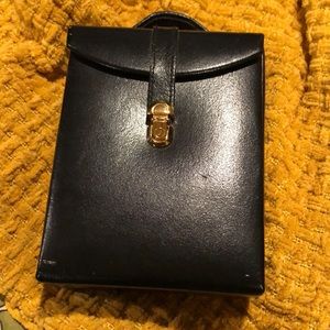 Wolf Designs leather jewelry travel case